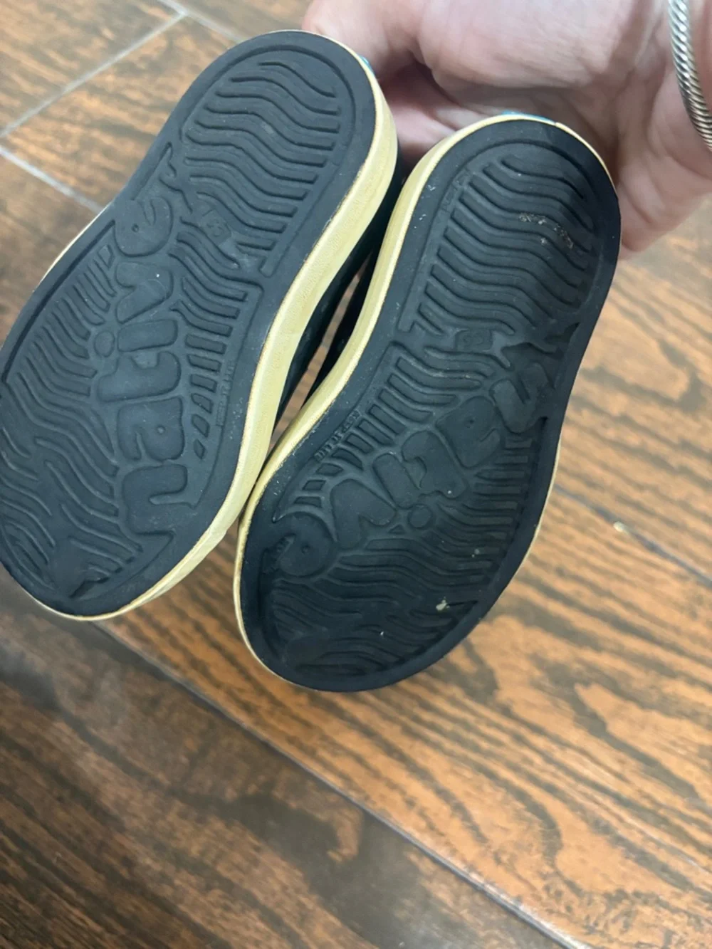 Native Kids Slip-On Water Shoes in Black and Cream